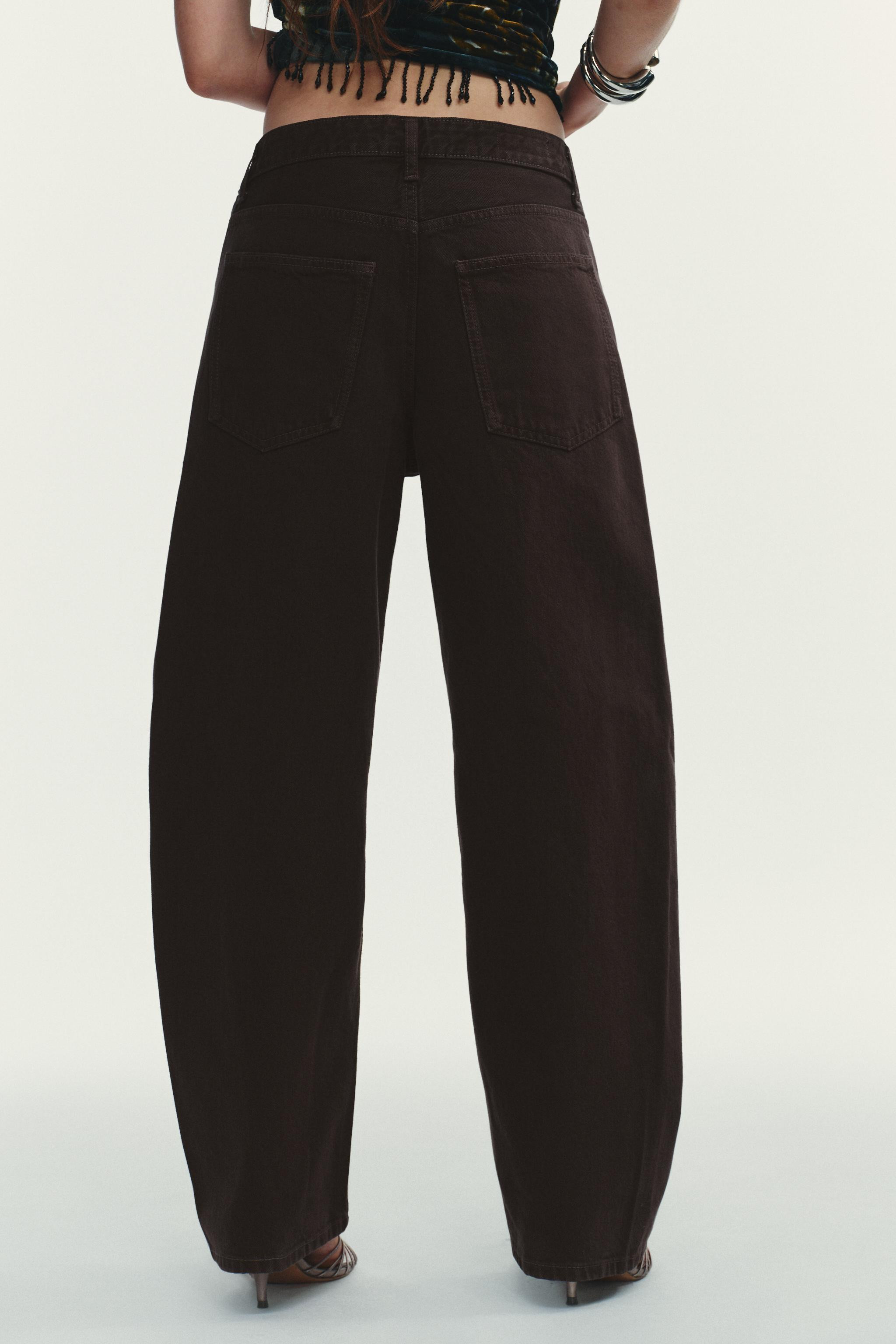 TRF MID-RISE BAGGY BARREL JEANS | Zara US