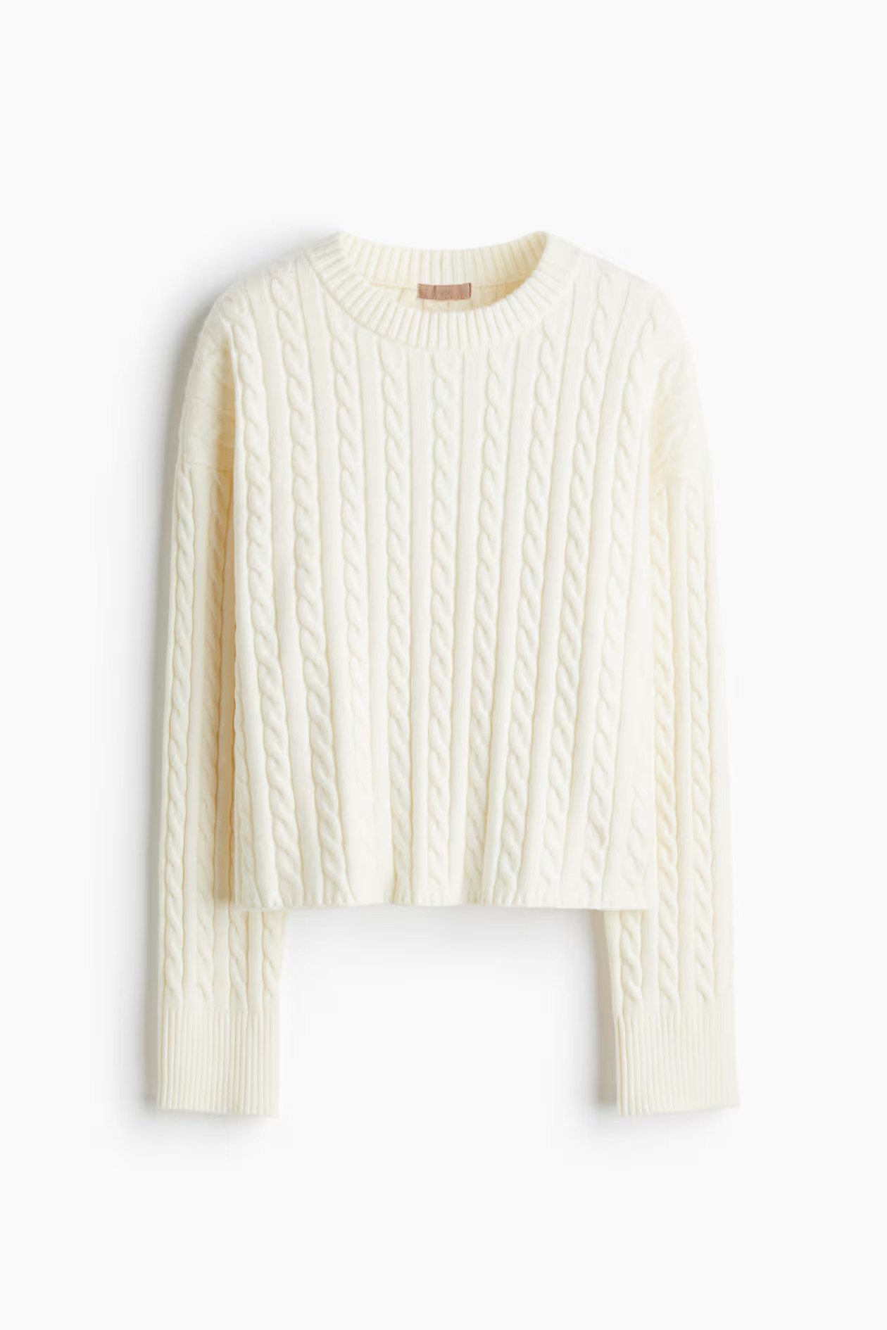 Oversized Pullover mit Zopfmuster | H&M (DE, AT, CH, NL, FI)