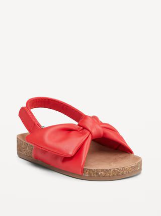 Faux-Leather Tie-Bow Sandals for Baby | Old Navy (US)