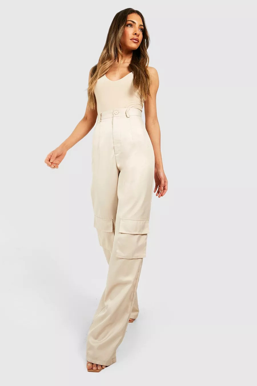 Double Layer V Neck Bodysuit | Boohoo.com (US & CA)