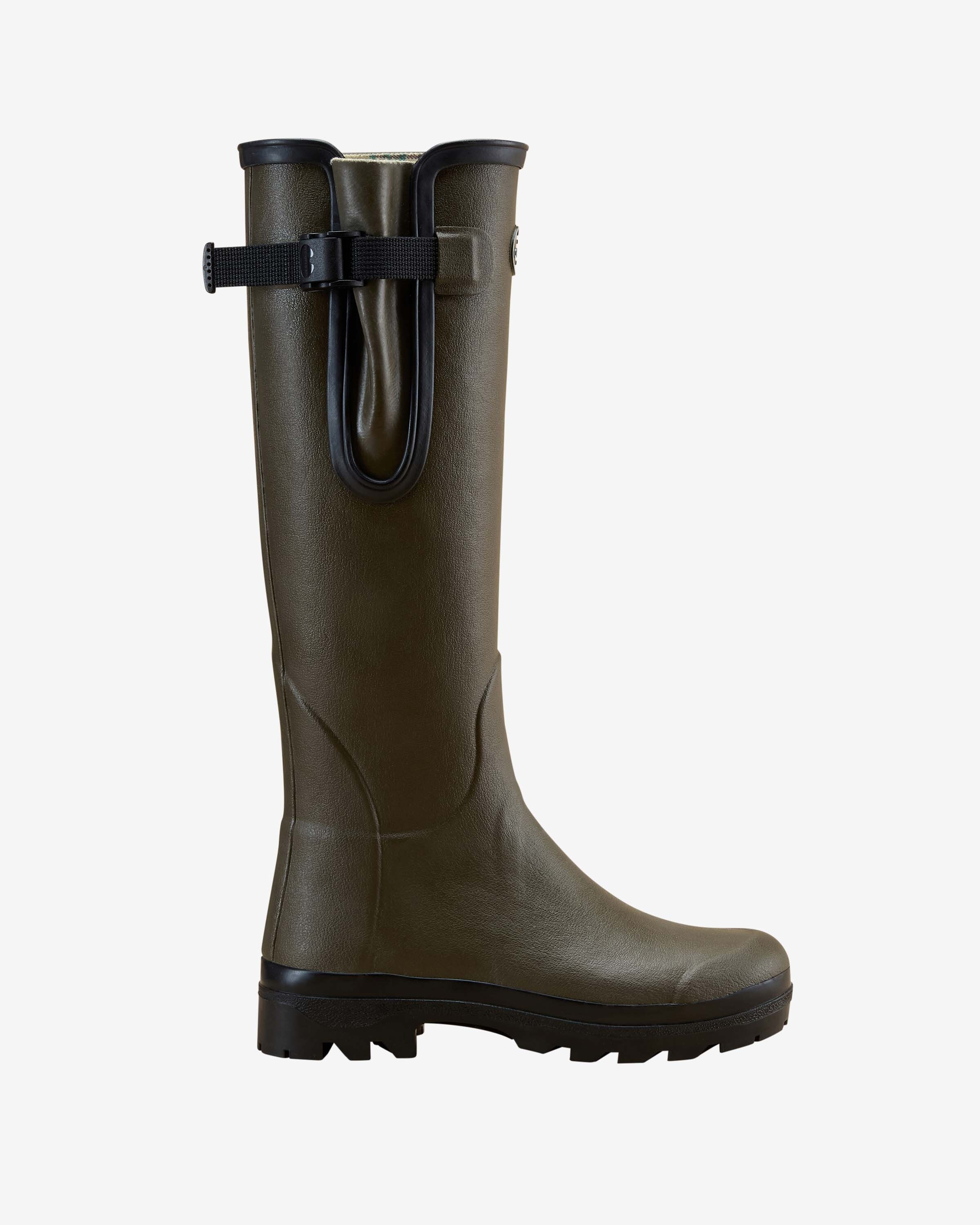 Women's Vierzon Jersey Lined Wellington Boot - Chameau Green | Le Chameau