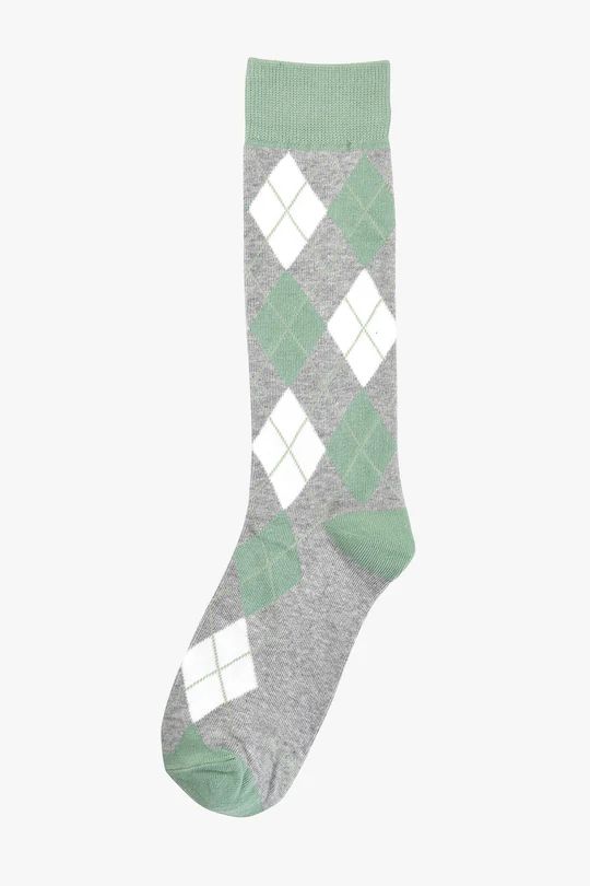 Sage and Grey Argyle Groomsmen Socks | Birdy Grey
