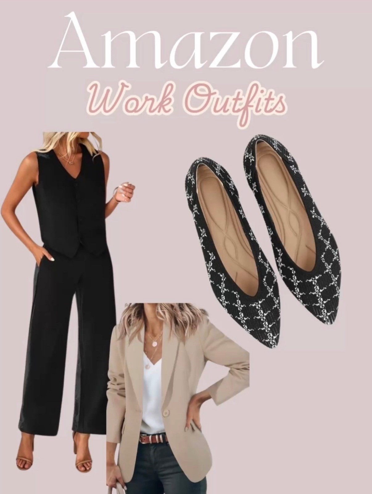 Spring Work outfits from Amazon 
capsule wardrobe, spring business casual, 

| teacher | amazon teacher | amazon prime | neutrals | office outfit | corporate outfits | amazon teacher outfits | back to school | amazon back to school | workwear | business casual | matching set| work blouse | purses | bags | jewelry | accessories | fall fashion | fall fashion| teacher fashion | teacher style | kindergarten teacher | elementary school teacher | elementary teacher | student teacher  | spring fashion amazon | amazon fashion | amazon style | amazon favorites | best of amazon prime | best of amazon | amazon best sellers | dress | amazon dress | dresses | amazon dresses | work wear | workwear
  blouse | amazon blouse | amazon work wear | dress pants | romper | work pants | jumpsuit | overalls | skirt | long skirt | work skirt | 
#amazon #amazonprime #teacher #teacheroutfits #backtoschool

#LTKWorkwear #LTKSaleAlert #LTKBump