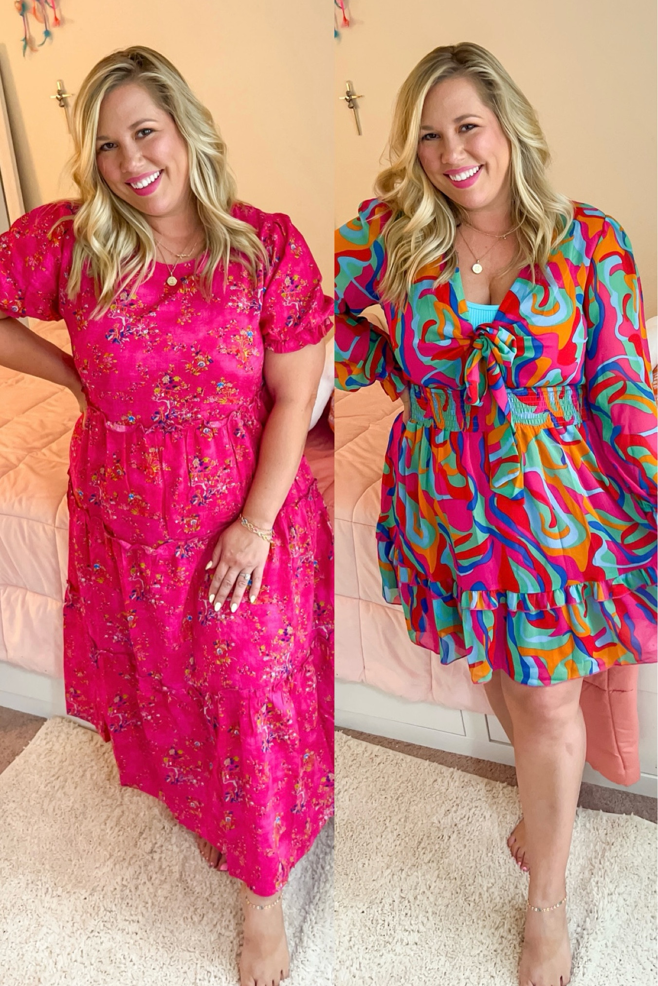The prettiest dresses from Amazon! Wearing an XL in both 



#LTKMidsize #LTKSeasonal #LTKStyleTip