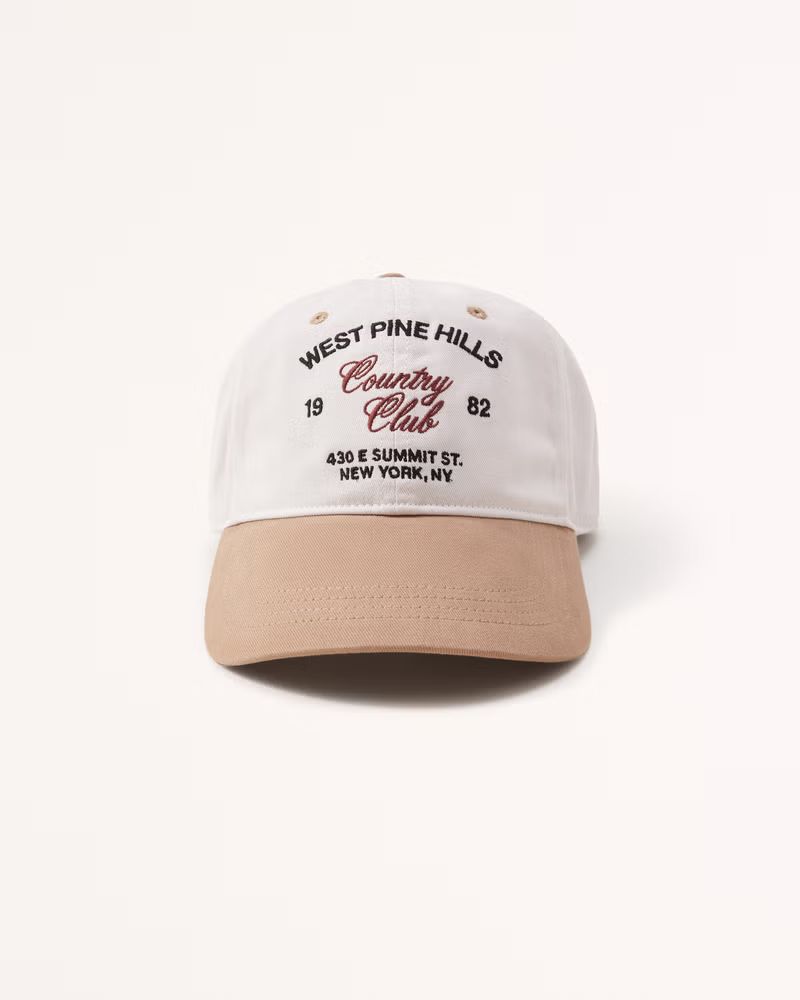 Embroidered Graphic Baseball Hat | Abercrombie & Fitch (US)