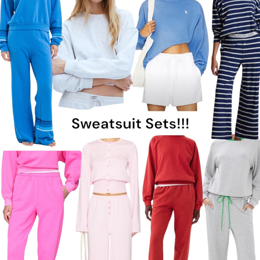 Cute and comfy sweatsuit sets!!!☁️🤍

#LTKStyleTip #LTKSummerEdit #LTKBeauty