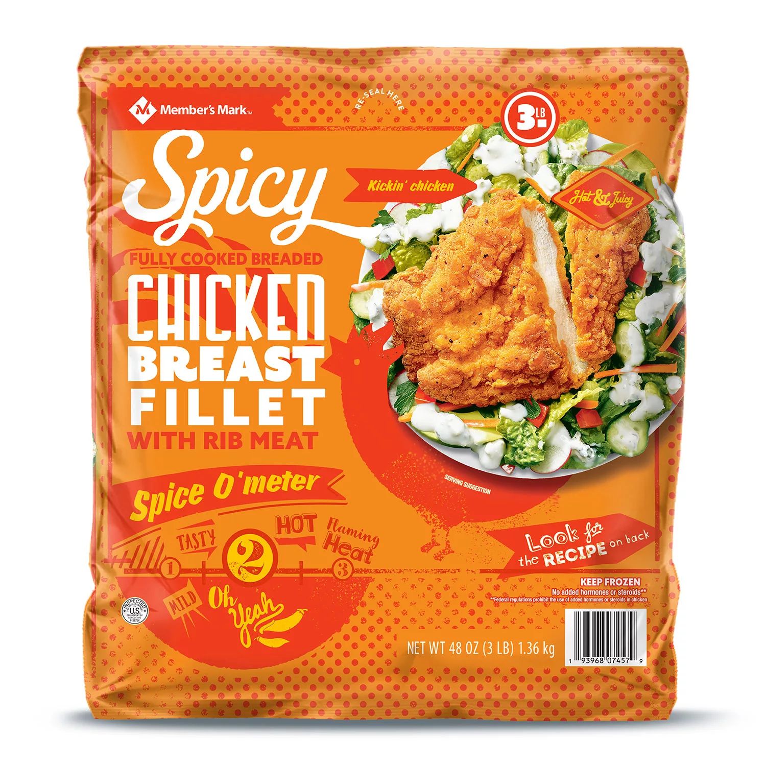 Member's Mark Spicy Chicken Breast Fillets (3 lbs.) | Sam's Club