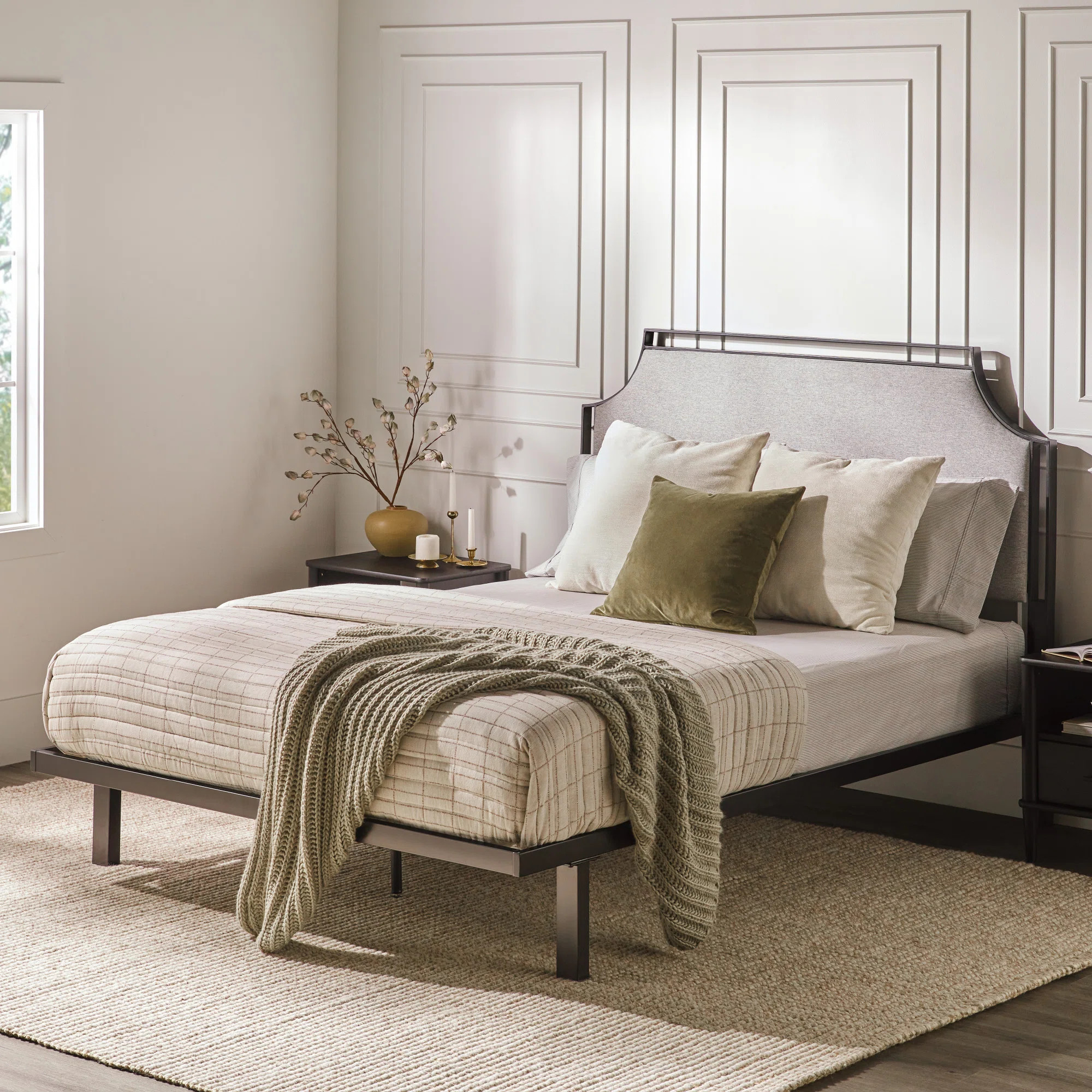 Jerwan Upholstered Queen Platform Bed | Wayfair North America