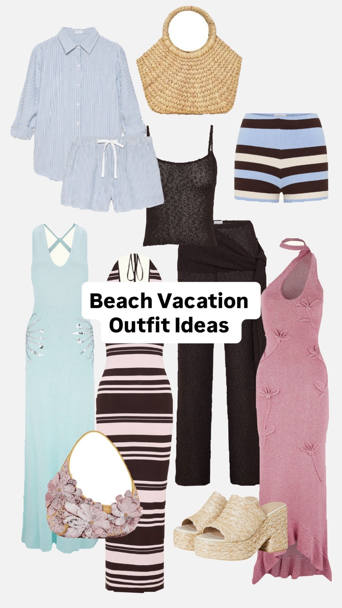Sunny beach vacation outfit ideas 

everything you need for a chic beach vacation wardrobe: beach dresses, linen sets, matching sets, swimsuits, bikini coverups, sandals, woven tote bags, oversized sunglasses, sun hats, vacation outfits, resort wear, dinner outfits, airport outfits, beach essentials, travel must haves, summer fashion, tropical vacation outfits, poolside looks, and all the cute beach accessories you’ll actually wear on repeat. Perfect for your next beach trip, tropical getaway, honeymoon, resort vacation, or summer escape ✈️🤍 #beachvacationoutfits #beachvacastyle #vacationoutfits #resortwear #summerfashion #beachessentials #travelstyle #tropicalvacation #beachoutfits #vacationstyle #summeroutfits #airportoutfit #swimwearstyle #ltkit #amazonfashion