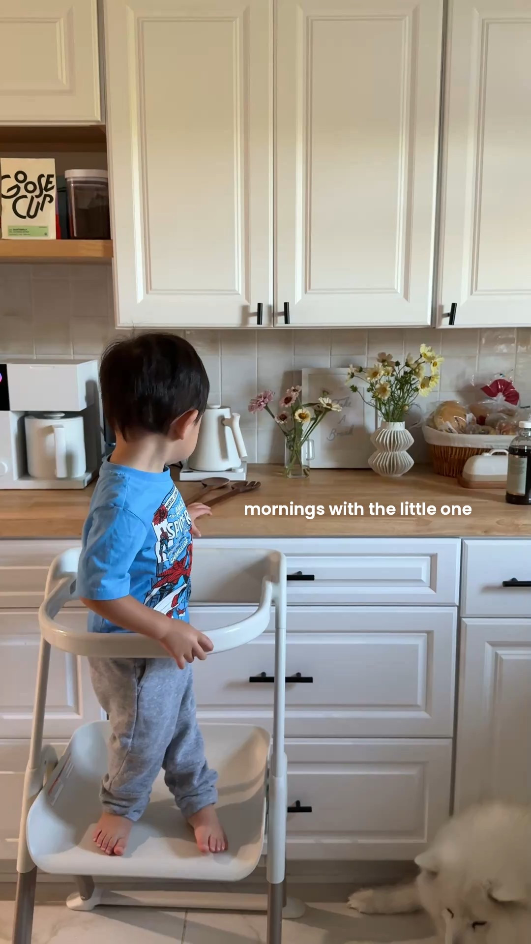 what our mornings look like together 💛 my little barista 

#toddlerboy

#LTKmomlife #LTKKids #LTKmorningroutine