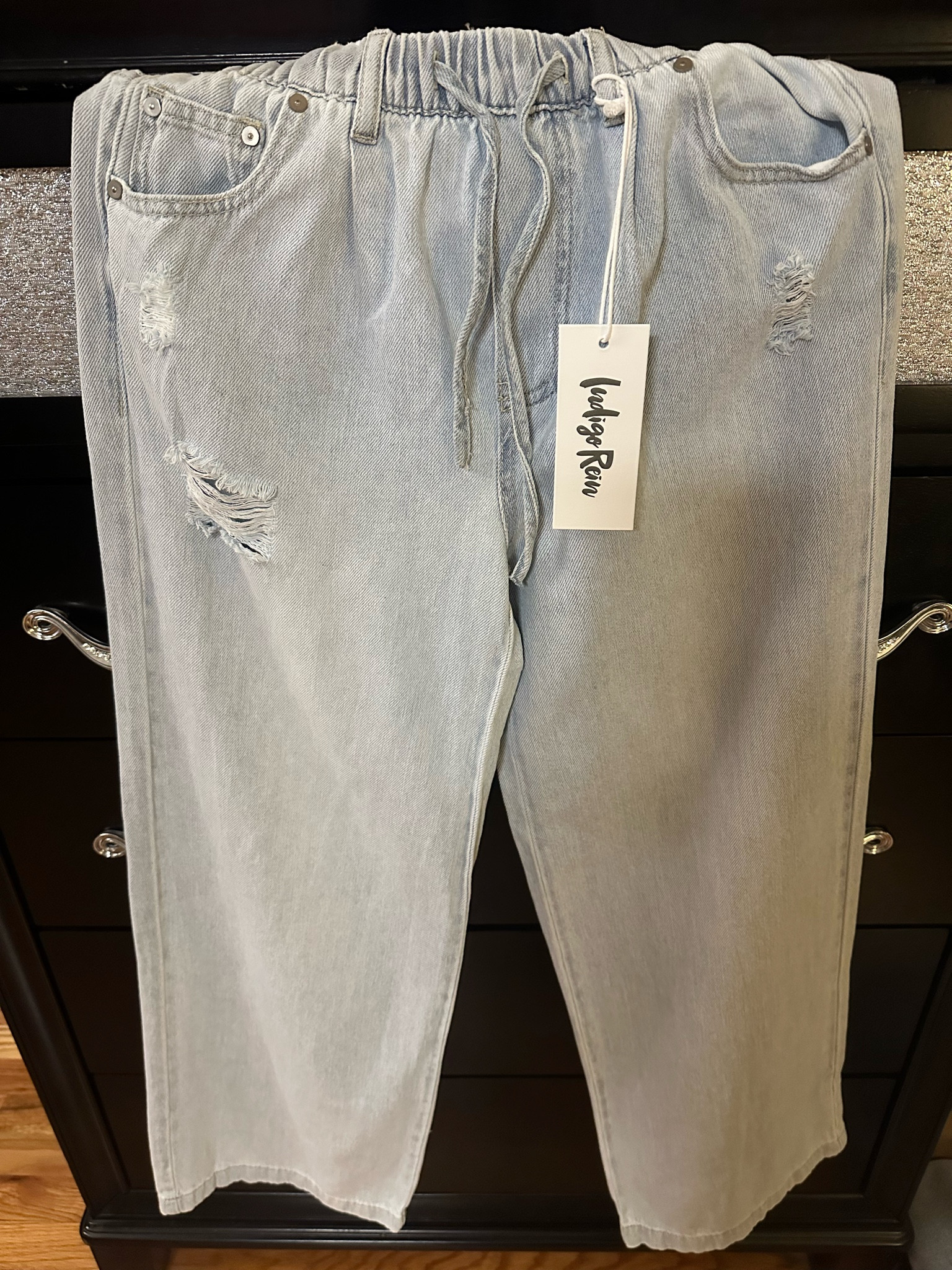 The most comfy drawstring high waisted wide leg jeans! Super soft! 

#LTKMostLoved #LTKStyleTip #LTKFindsUnder50