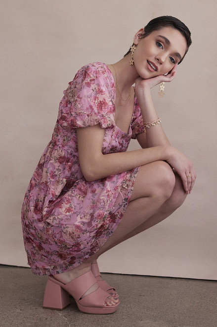 Sandi Floral Baby Doll Mini Dress | Francesca's