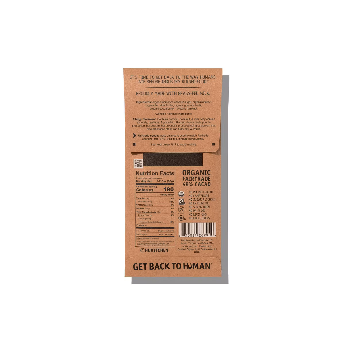 Hu Hazelnut Butter + Hazelnut Crunch Milk Chocolate Candy - 2.1oz | Target