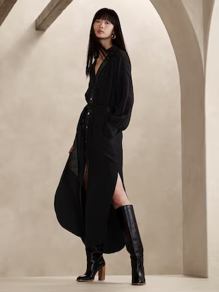 Felisa Midi Shirtdress | Banana Republic (US)