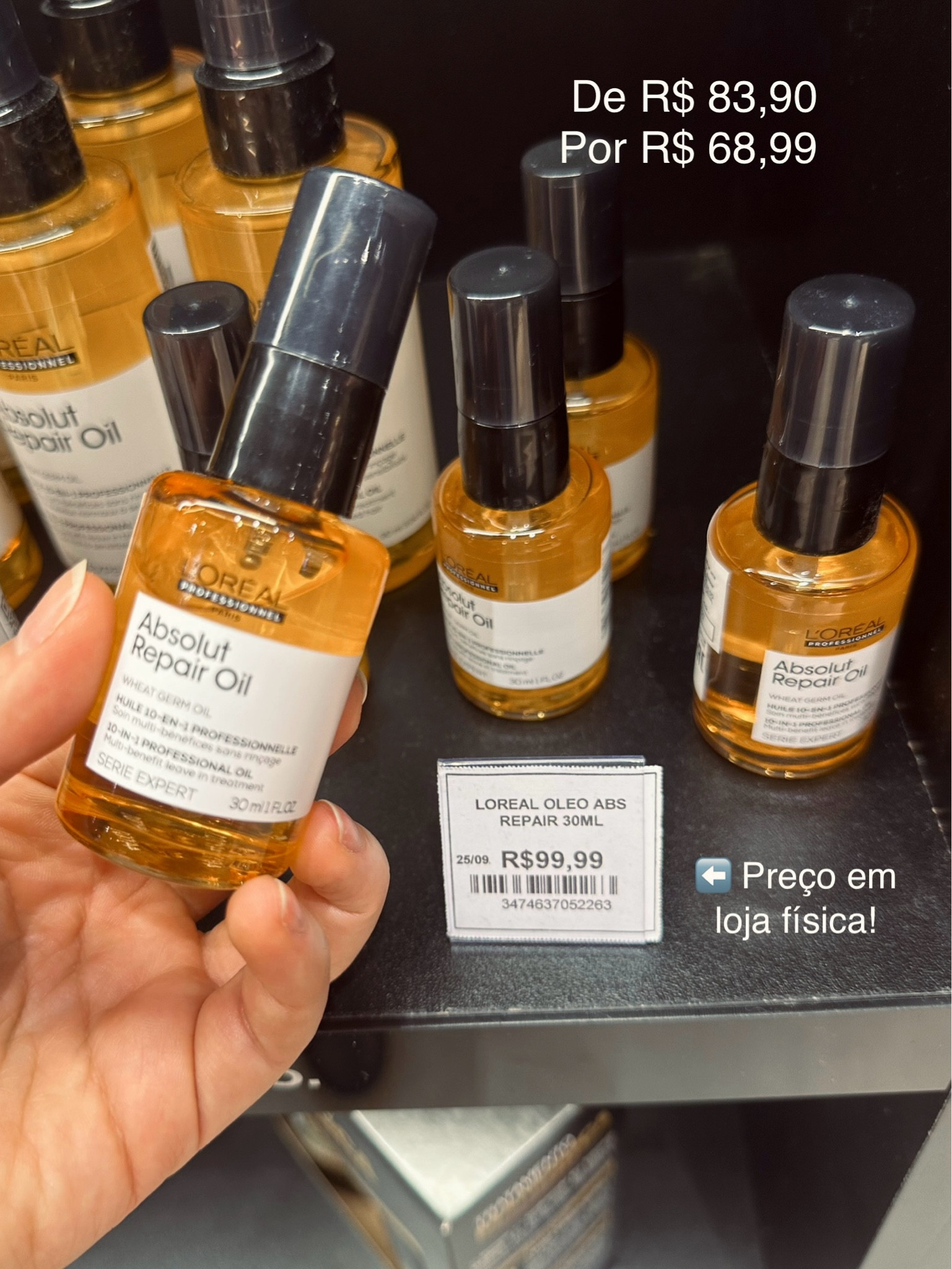 Essa é a versão menorzinha, perfeita para você experimentar e levar na bolsa! Depois que usar certeza que você vai se apaixonar. 

Esse óleo tem textura leve, nutre e repara o fio, além de proporcionar muita maciez, brilho e controle de frizz  

#LTKbrasil #LTKbeleza #LTKpromo