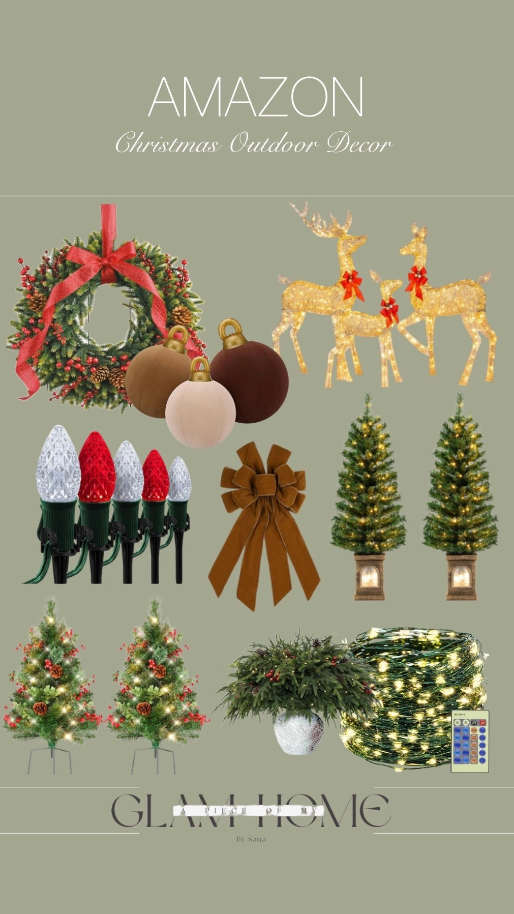 Outdoor Christmas decor at Amazon !

#LTKStyleTip #LTKSeasonal #LTKHoliday