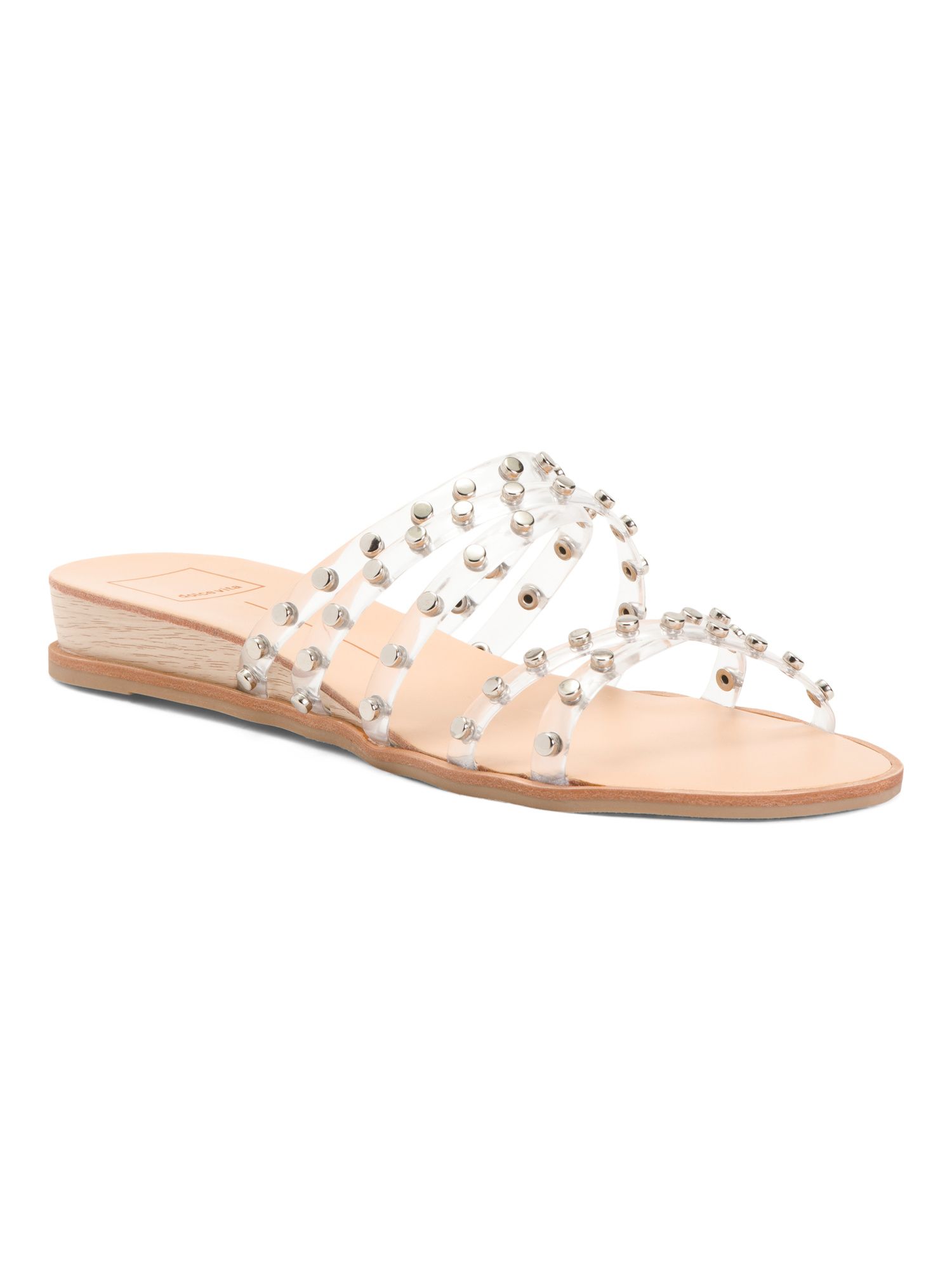 Studded Square Toe Flat Sandals | TJ Maxx