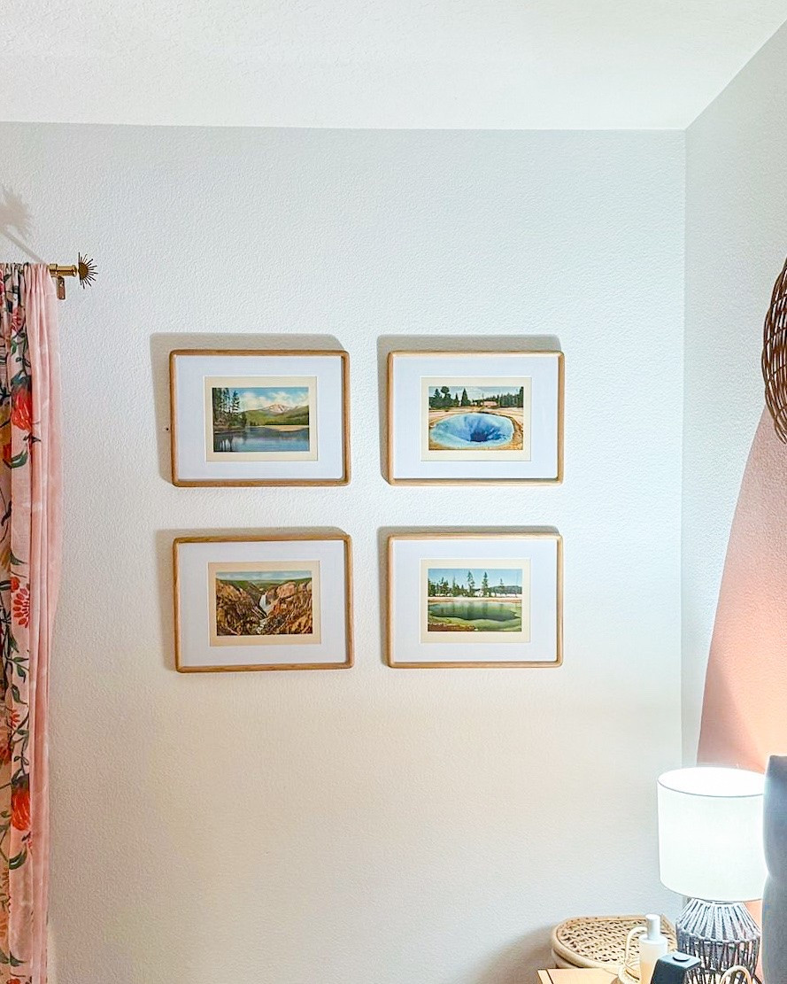 Guest suite picture frames