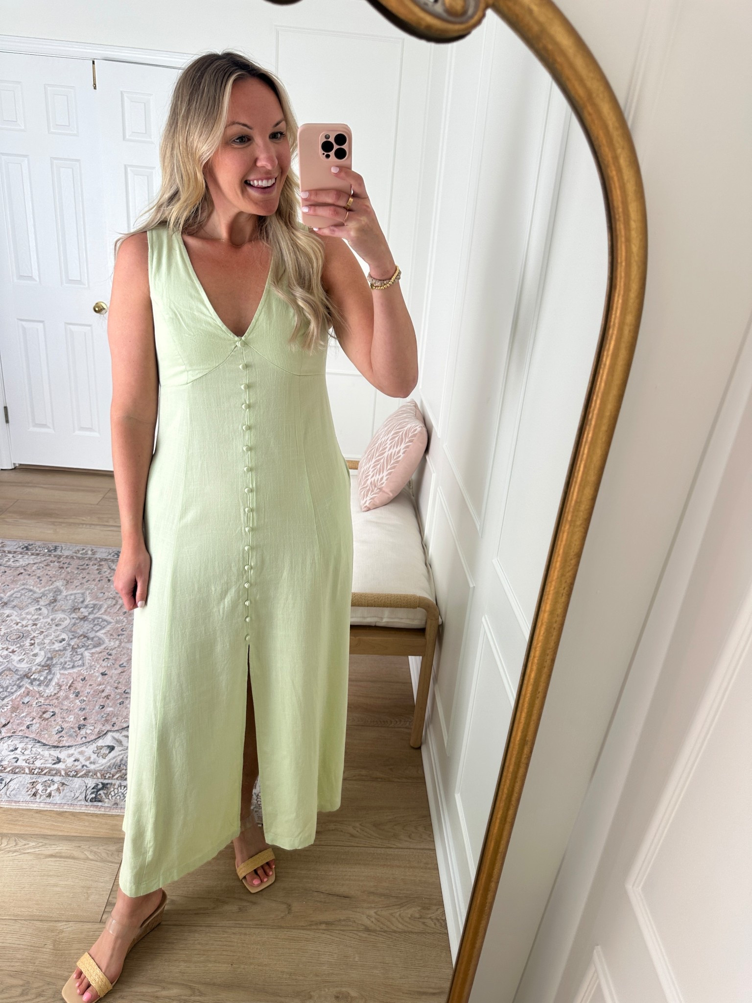 Linen spring dress - spring event dress - wearing a med 

#LTKFindsUnder100 #LTKMidsize #LTKStyleTip