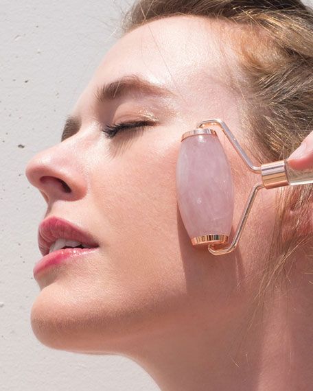 Rose Quartz Facial Beauty Roller | Neiman Marcus