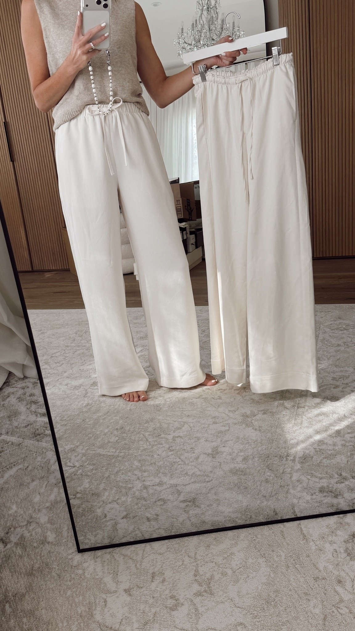 Girls! You know how much I love my Aritzia lodge pants but the pair I’m holding up is similar and a fraction of the price! Back in full stock. I highly recommend either as a wardrobe staple. I’m just shy of 5-7” wearing the size small in @Aritzia and XS in @Target  #stylinbyaylin

#LTKgrwm #LTKSeasonal #LTKOver40