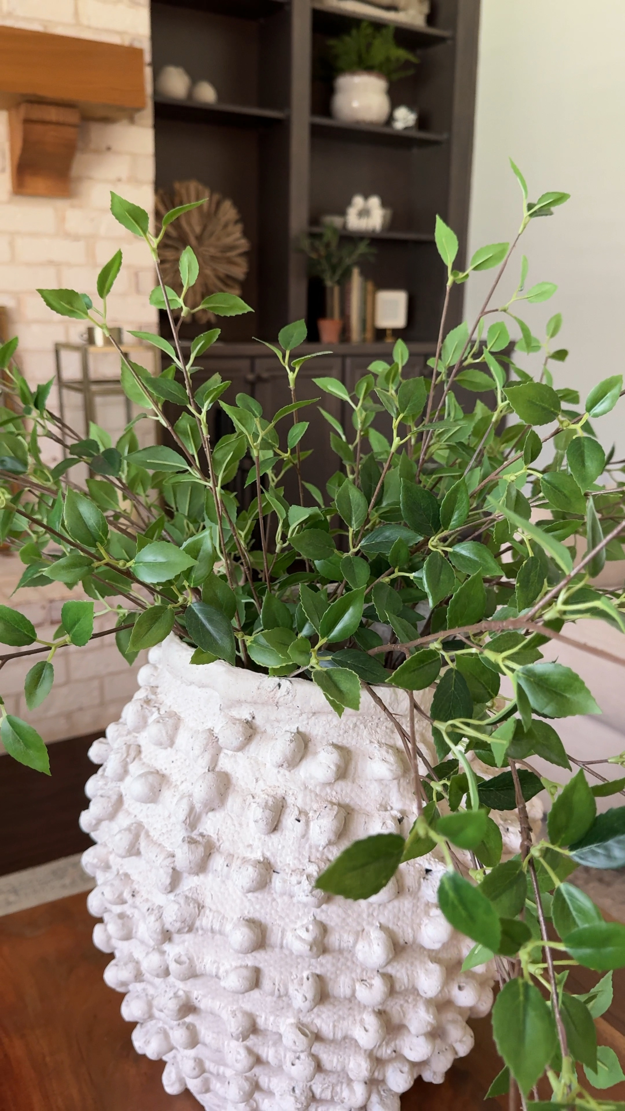 This greenery is affordable and realistic. A great dupe to some well known more costly stems. They are low in stock. So be sure to scoop them up before they are gone. 

I have 5 stems in this large vessel. 

#LTKFindsUnder50 #LTKHome #LTKSaleAlert