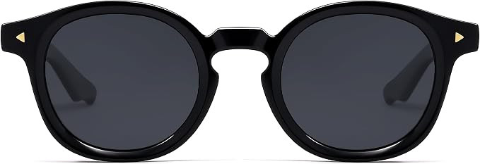 SOJOS Retro Polarized Round Sunglasses Women Men Panto Shades SJ2378 | Amazon (US)