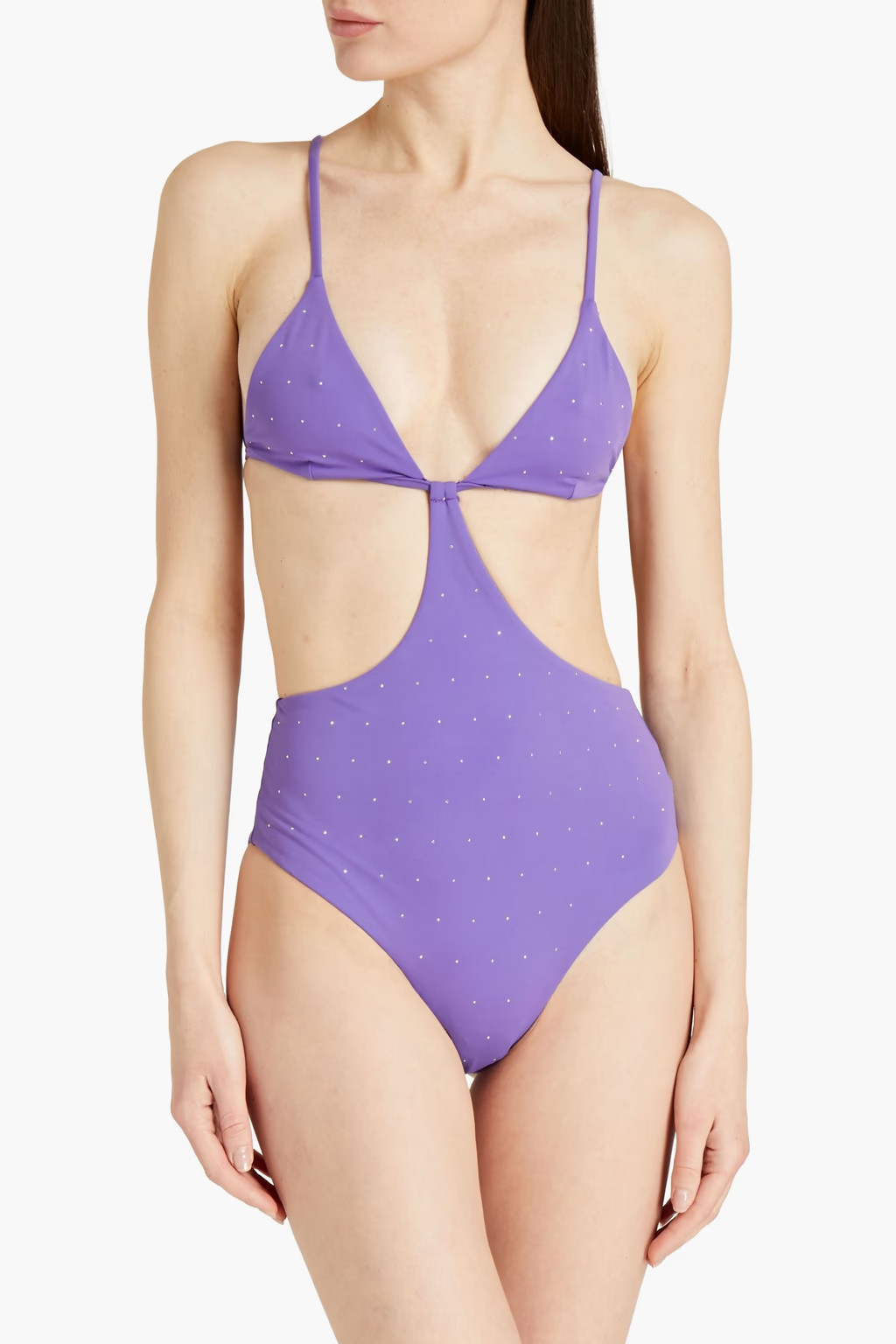 Rose crystal-embellished swimsuit | The Outnet (UK and Europe)