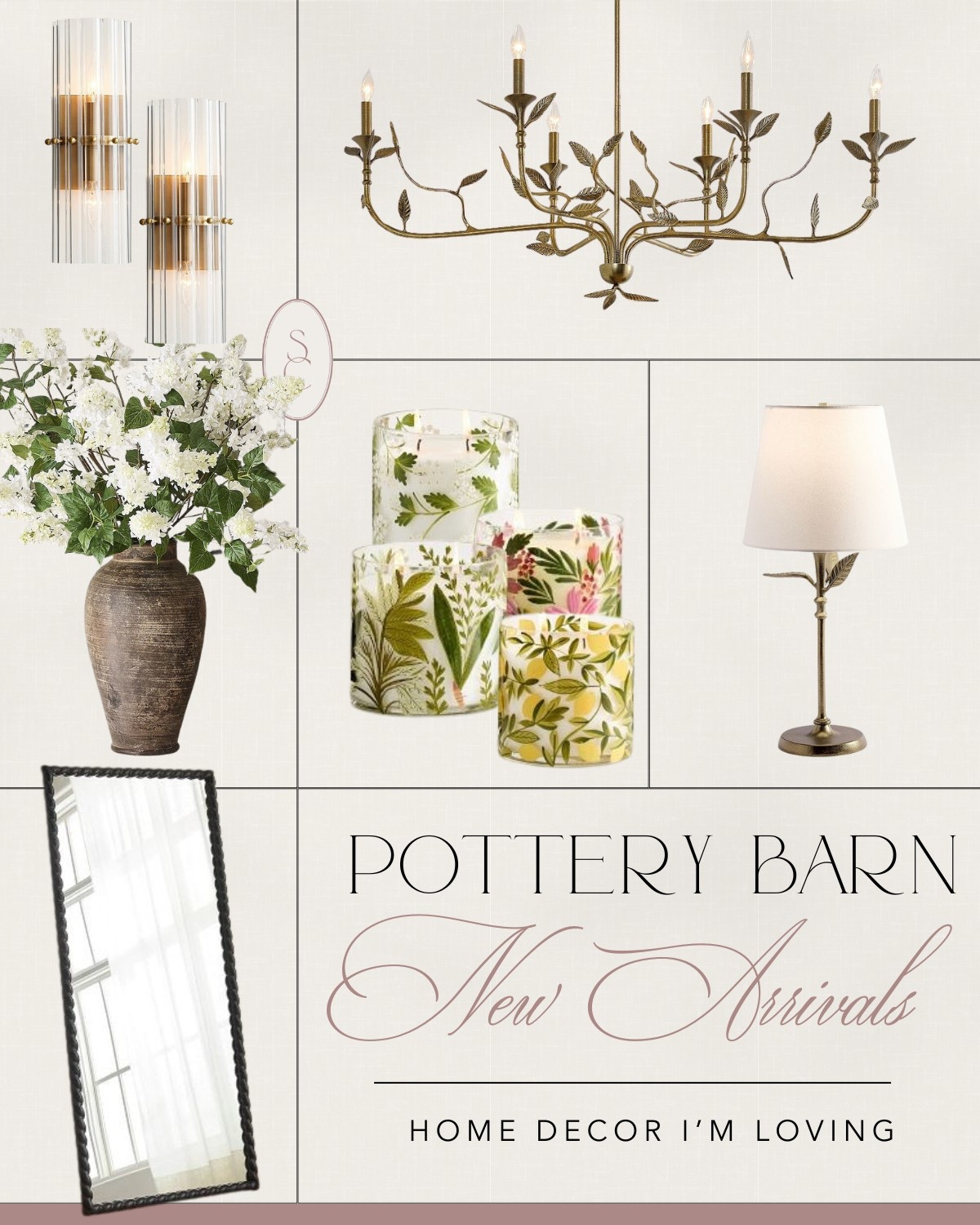 Pottery barn new arrivals! Decor I’m loving right now!!

Pottery barn, spring home, spring home decor, spring decor, pottery barn decor, chandelier, mirror, table lamp, sconces, vase, faux stems, candles 

#LTKSeasonal #LTKStyleTip #LTKHome