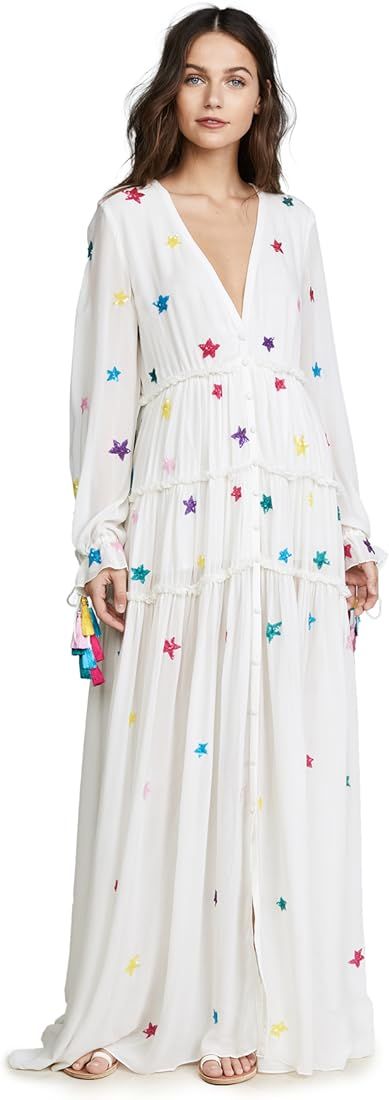 ROCOCO SAND Women's Stellar Long Dress, White, XS at Amazon Women’s Clothing store | Amazon (US)