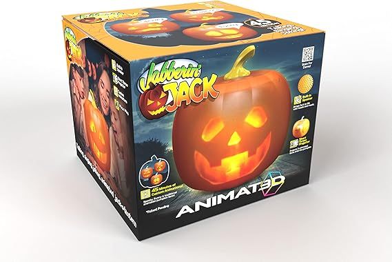 Mindscope Jabberin Jack Talking Animated Pumpkin with Built in Projector & Speaker Plug'n Play | Amazon (US)