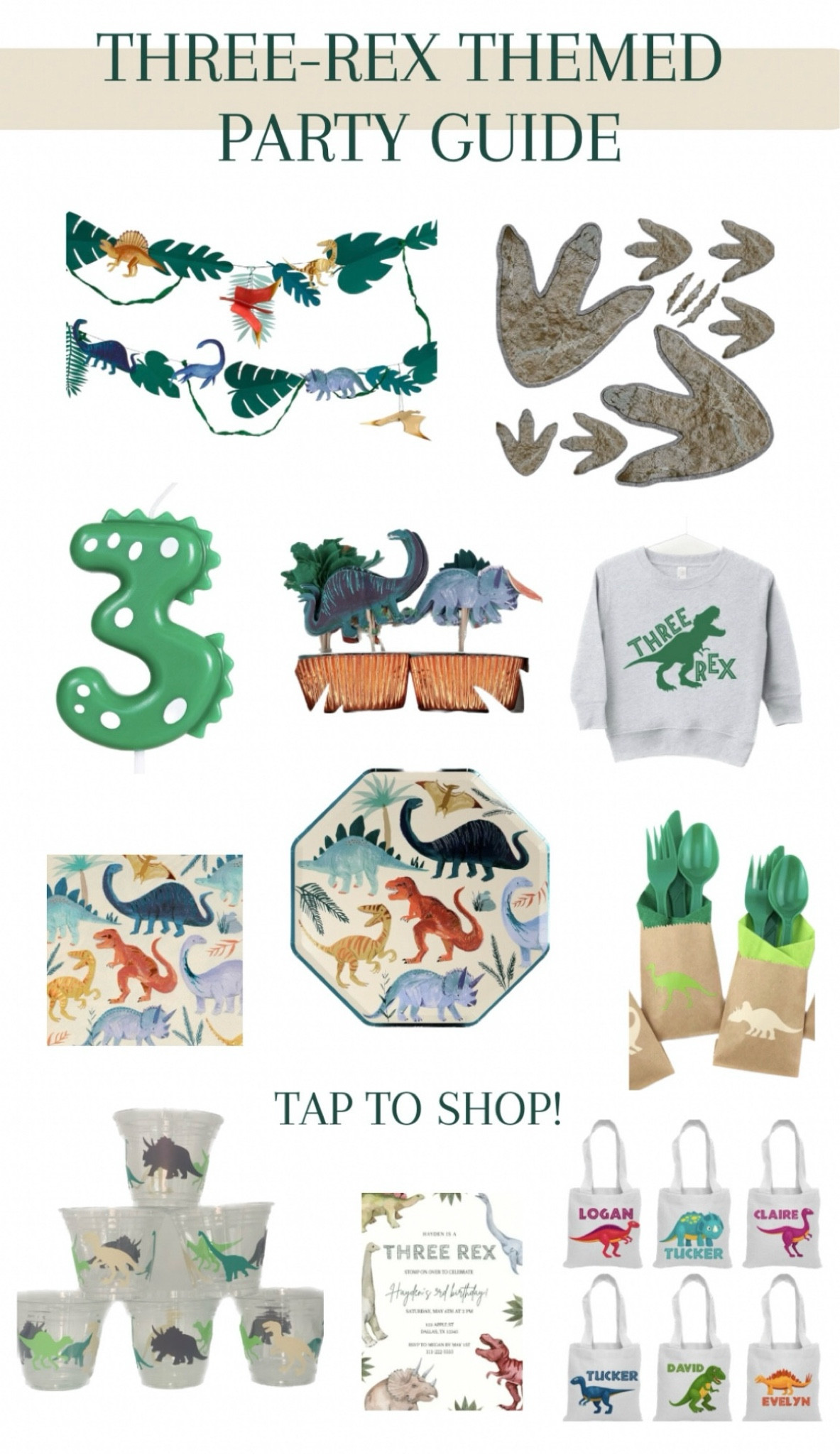 Three-Rex/dino themed party guide/decorations!🦖🩵 #dinopartyguide #threerex #tworexparty #dinosaurpartyideas #dinopartydecor 

#LTKKids #LTKParties #LTKStyleTip