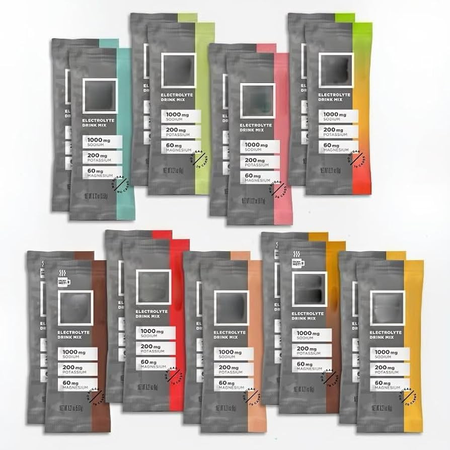 𝐋𝐌𝐍𝐓 Electrolytes Powder Sticks Variety | 18 Pack | Unflavored, Citrus, Raspberry, Ma... | Amazon (US)