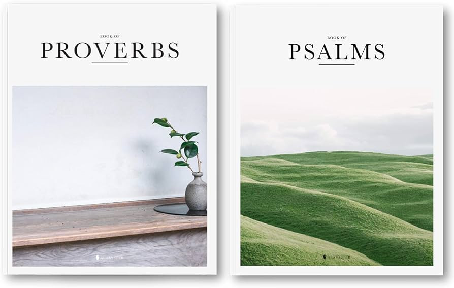 Book of Proverbs & Book of Psalms Set - Alabaster Bible | Amazon (US)