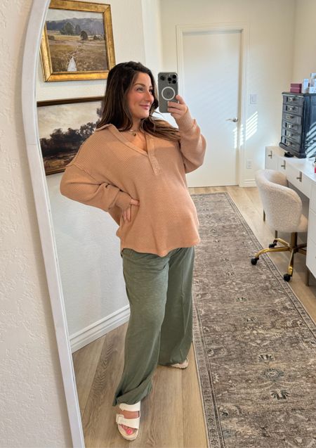 Petite loungewear!! These pieces are a must!! I love the relaxed fit!! 

Top: size M
Pants: size M short 
Shoes: run TTS

best loungewear, lounge set, waffle knit sweater, wide leg pants, petite pants, maternity outfit, maternity fashion, petite fashion 

#LTKStyleTip #LTKBump #LTKFindsUnder50