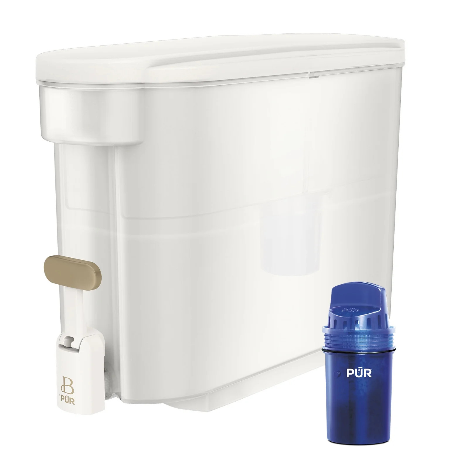Beautiful by PUR 30 Cup Dispenser Pitcher Water Filtration System, White Icing (PDS1820W) | Walmart (US)