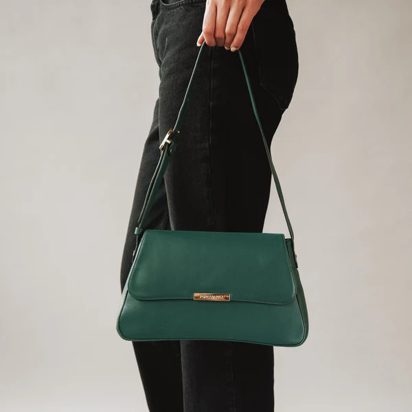 The High Line Shoulder Bag Deep Forest | Poppy Barley