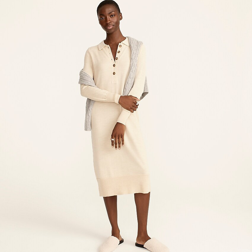 Collared merino wool sweater dress | J. Crew US