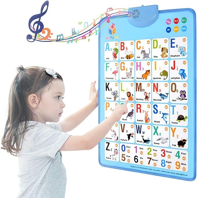 MOFANG Electronic Interactive Alphabet Wall Chart, Talking ABC & 123s & Music Poster, Best Educat... | Amazon (US)