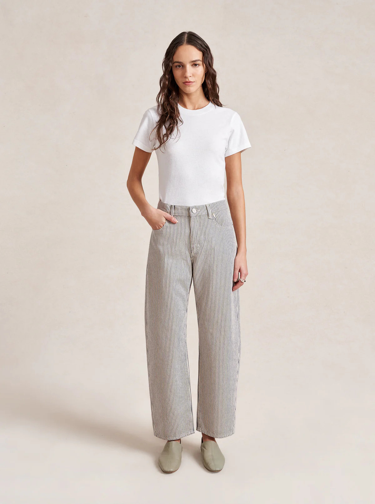 Marilyn Mid-Rise Barrel Jean | La Ligne