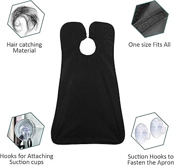 Beard Bib Beard Apron, Beard Hair Catcher for Men Shaving & Trimming Non-Stick Waterproof Beard C... | Amazon (US)