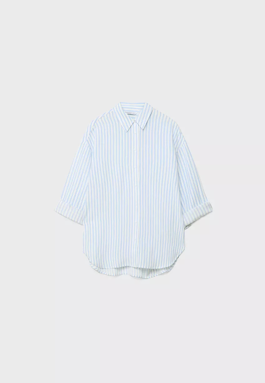 Linen blend shirt | Stradivarius (UK)