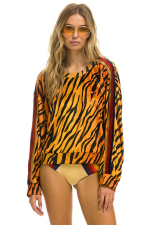 CLASSIC VELVET RELAXED SWEATSHIRT - TIGER | Aviator Nation