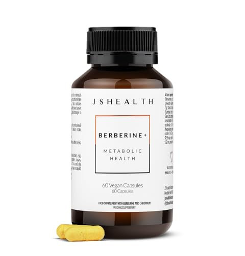 JSHealth Vitamins Berberine+ Formula — Berberine Supplement for Metabolic Health — Vegan, Gluten-Free & Non-GMO. (60 Tablets) | Amazon (US)