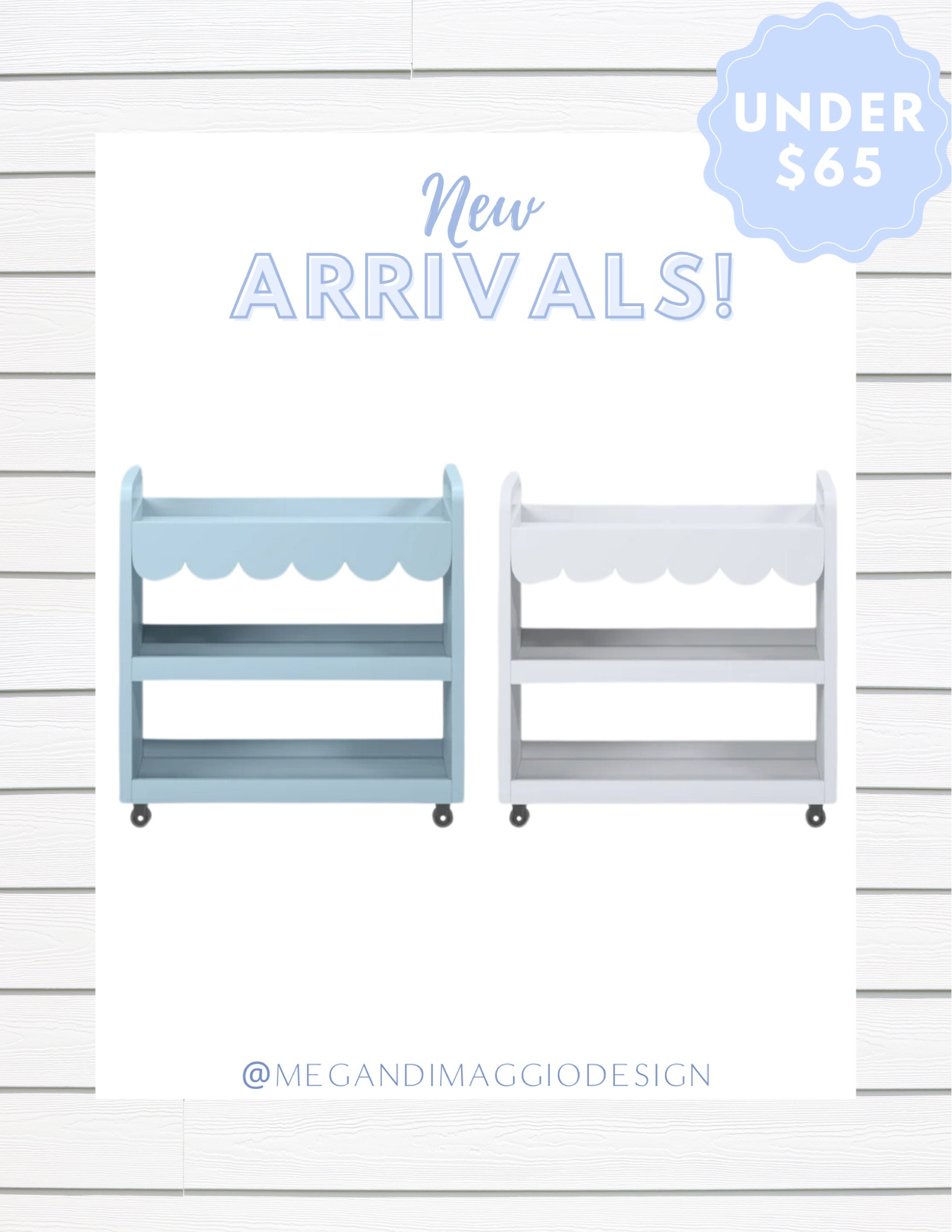 How adorable are these new scalloped art carts?! So perfect for a kids playroom or room!! Can’t believe the price on them and love the white & blue!! Definitely a pottery barn kids look for less!! 😍

#LTKHome #LTKFamily #LTKFindsUnder100