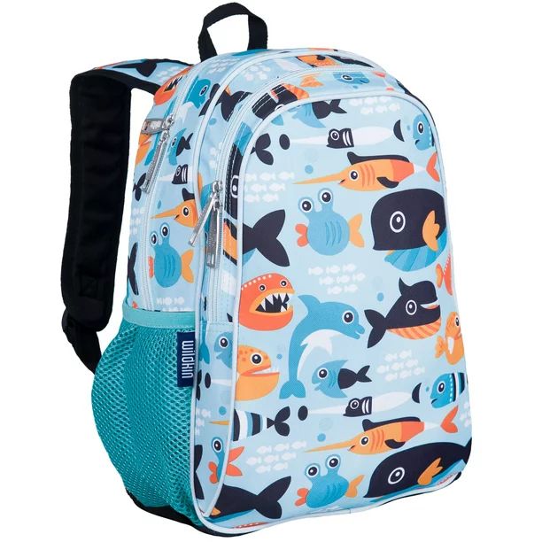 Wildkin Kids 15 Inch School and Travel Backpack for Boys and Girls (Big Fish Blue) - Walmart.com | Walmart (US)