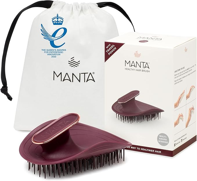 Manta Original Anti-Breakage Hairbrush – Best Detangling & Flexible Brush for Healthy, Thinning... | Amazon (UK)