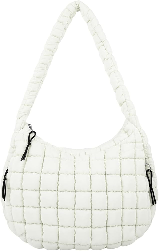 Quilted Puffer Crossbody Bag for Women Large Quilted Tote Bag Padding Shoulder Bag Lightweight Ho... | Amazon (US)