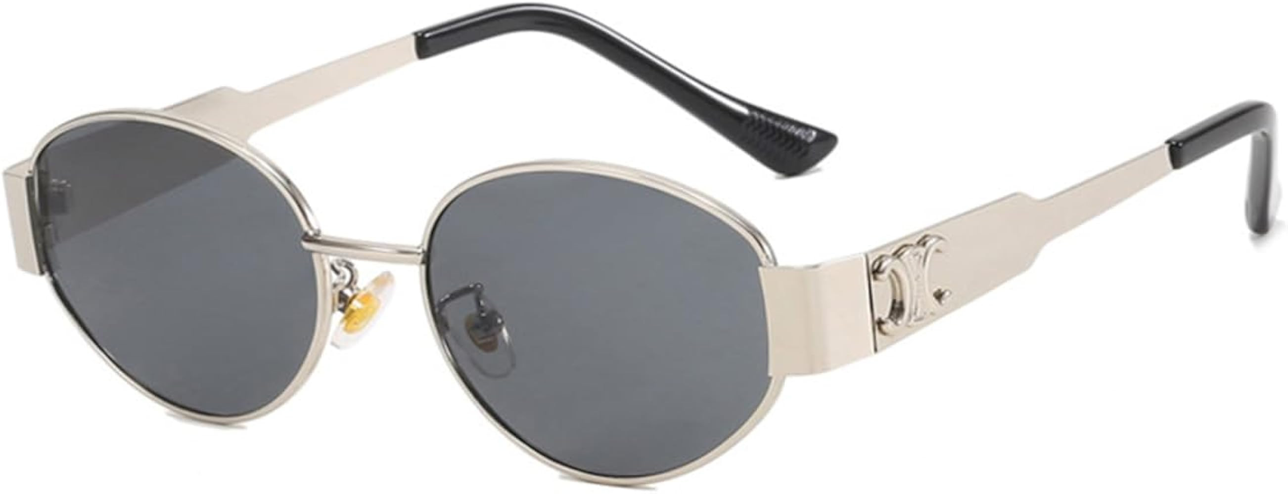 Sammiway Oval Trendy Retro Sunglasses For Women Men Fashion Sun Glasses | Amazon (US)