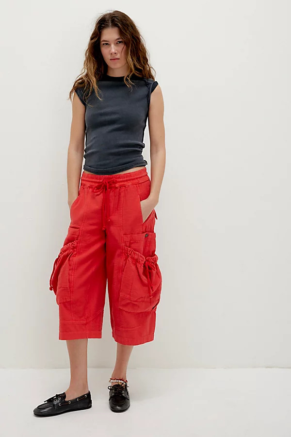 We The Free Ashton Crop Pull-On Cargo Pants | Free People (Global - UK&FR Excluded)